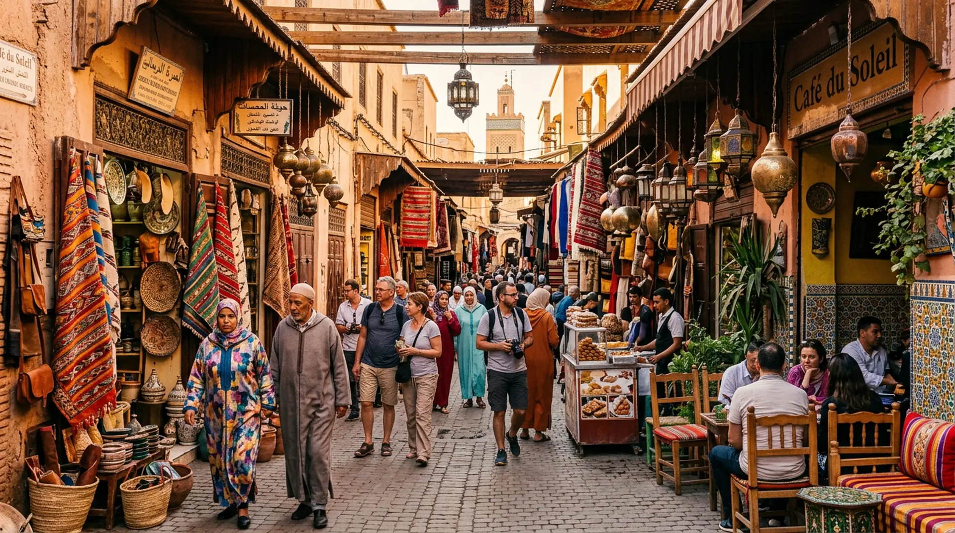 Morocco medina street