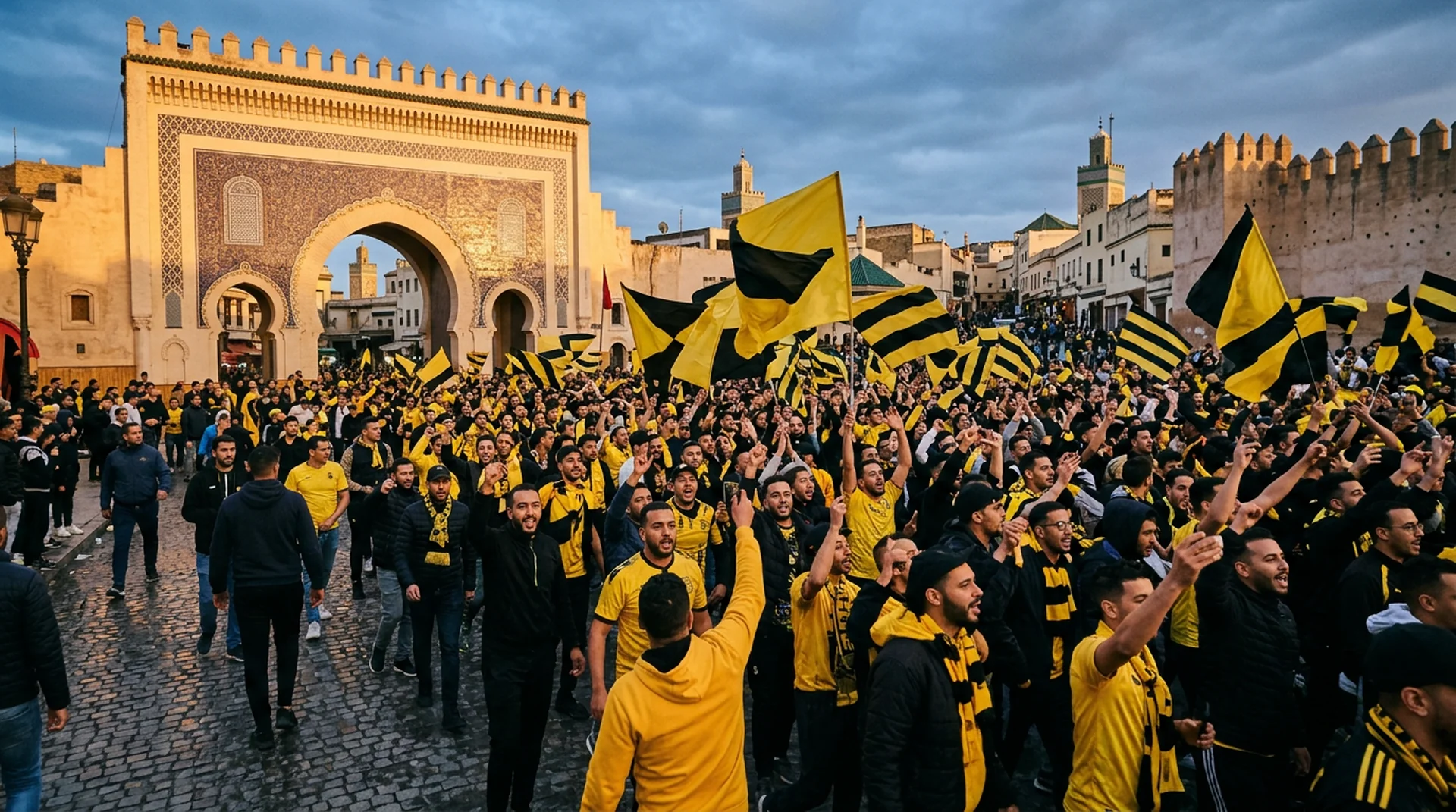 Fez World Cup fans matchday atmosphere