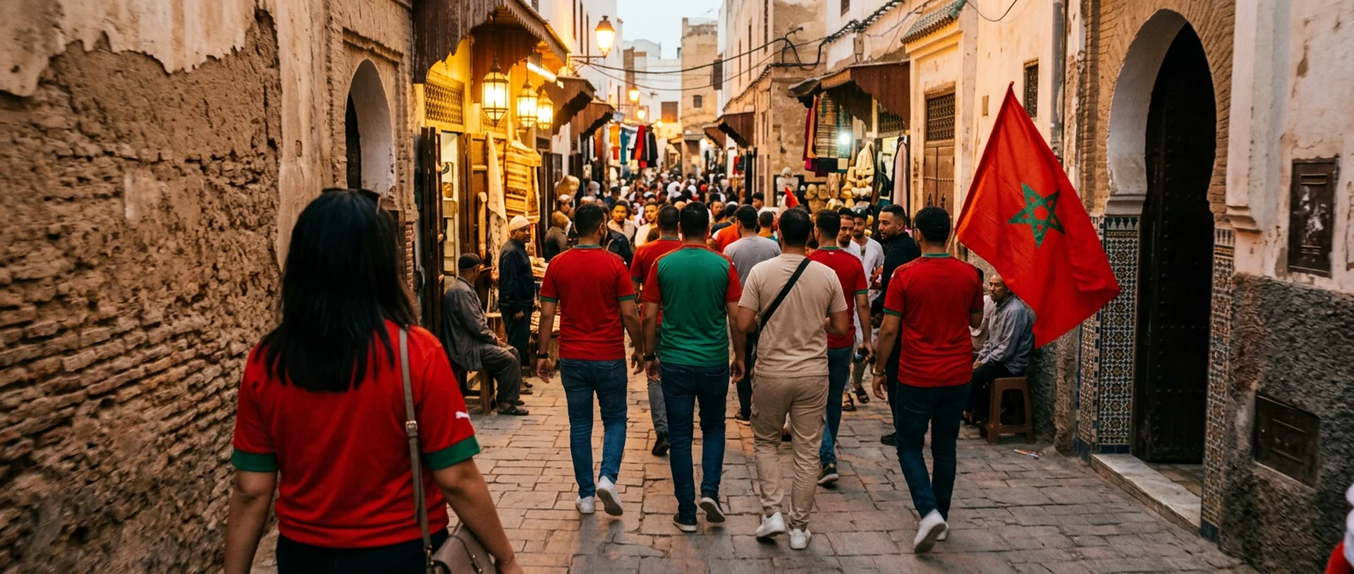 Rabat World Cup fans matchday atmosphere