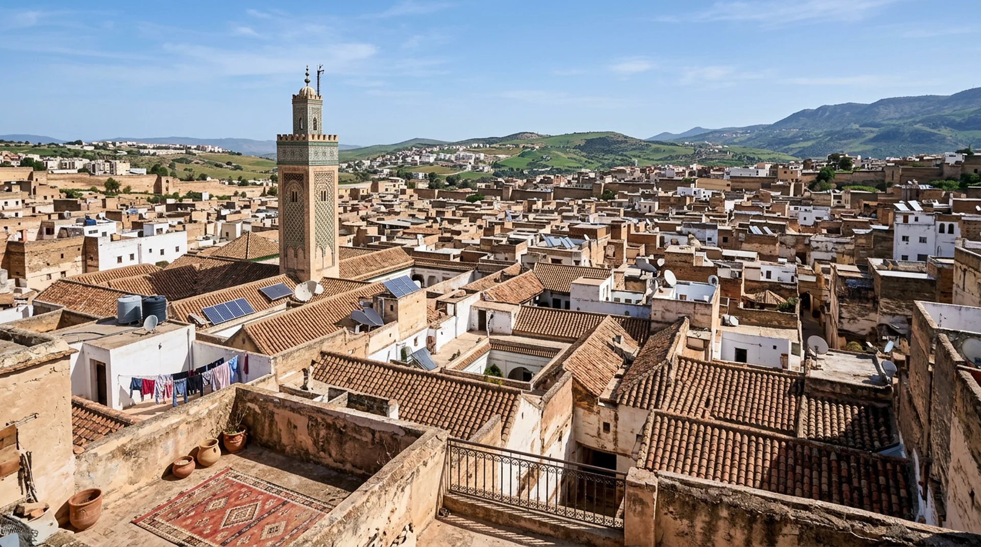 Fez taxis and streets