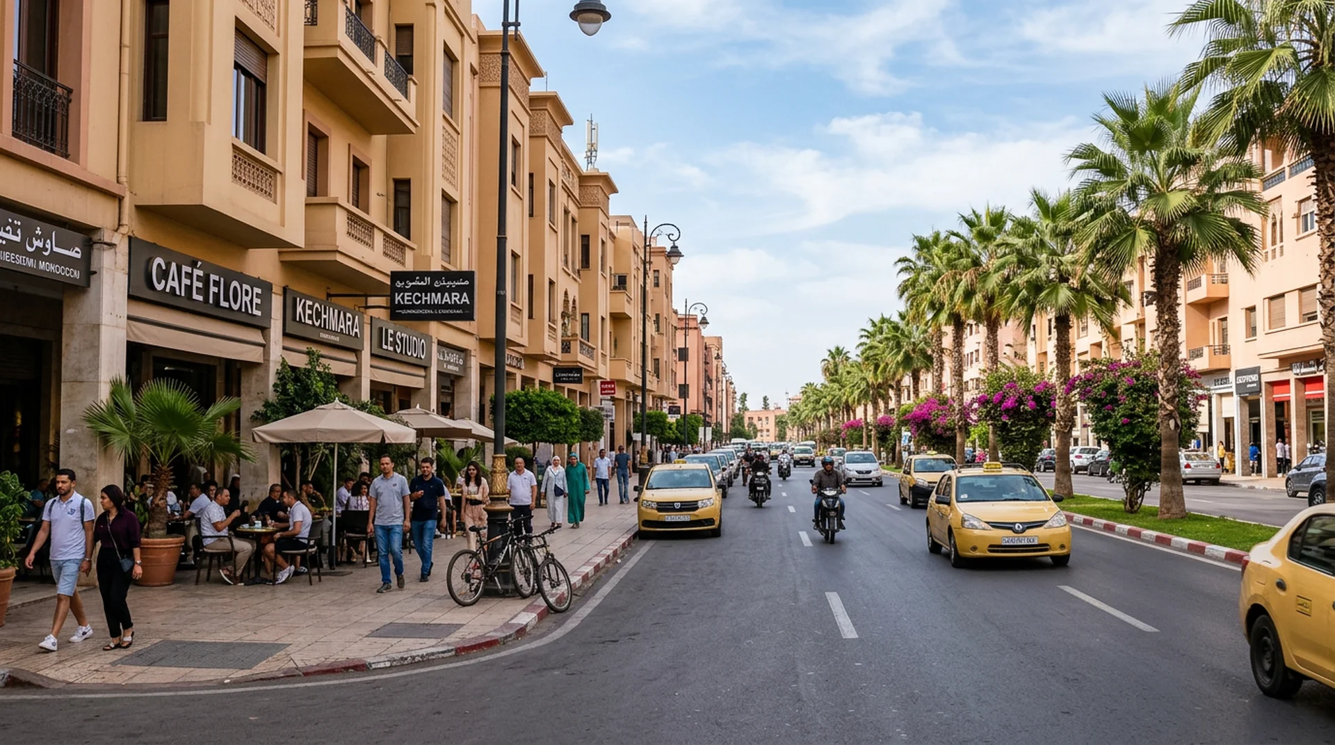 Gueliz new town Marrakech