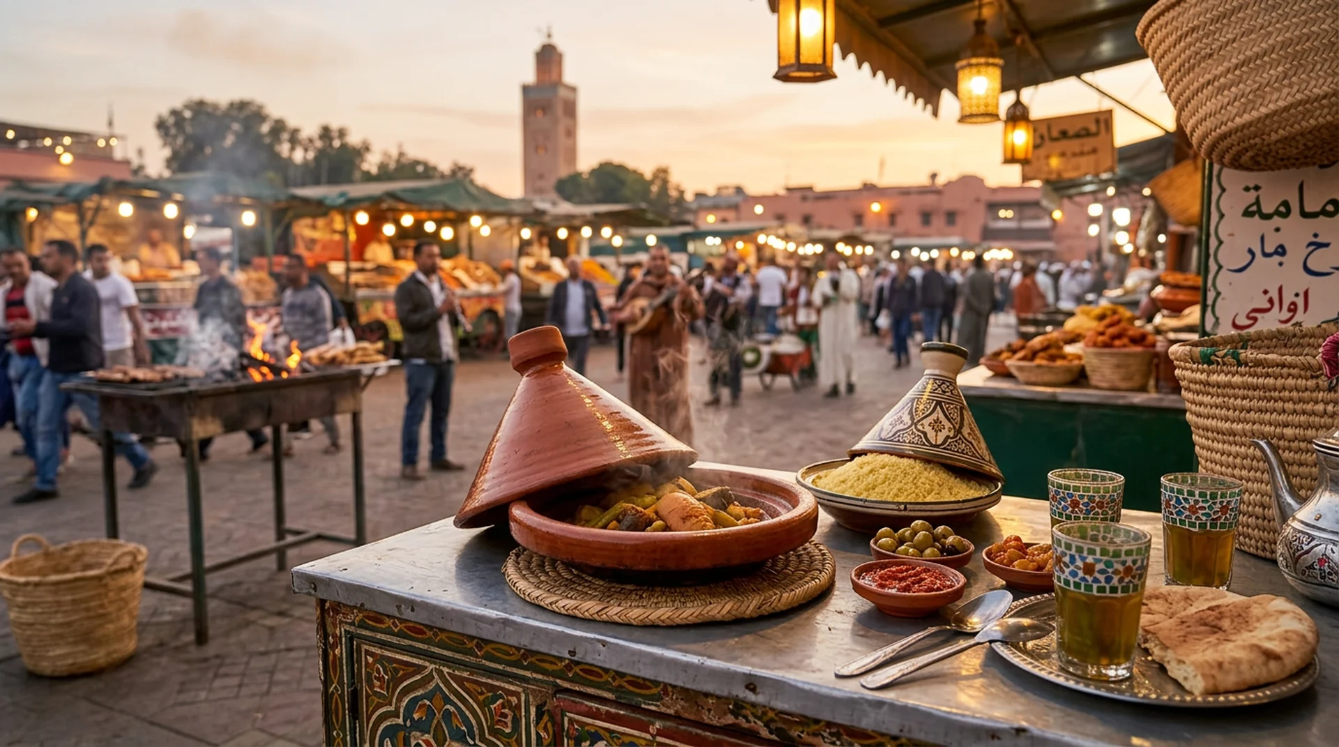 Tagine at Jemaa el-Fnaa Marrakech