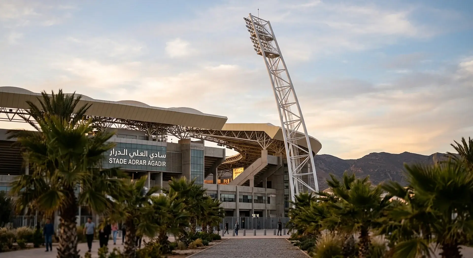 Adrar Stadium exterior Atlantic coast