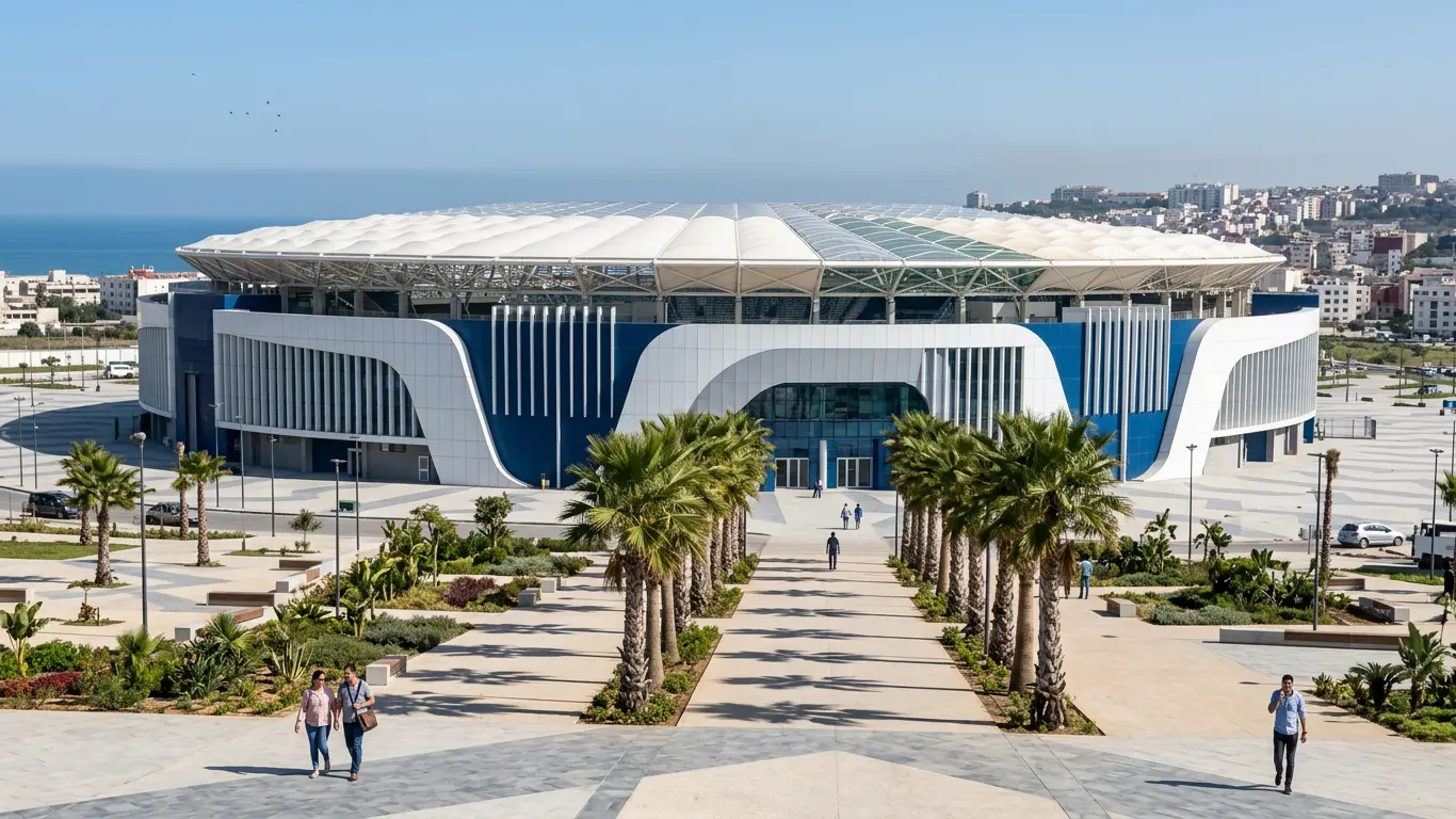 Ibn Batouta Stadium exterior facade