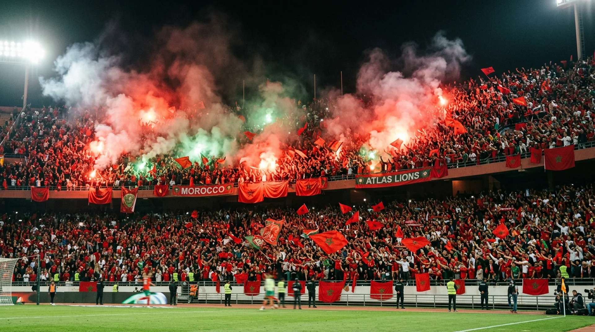 Morocco World Cup stadium atmosphere