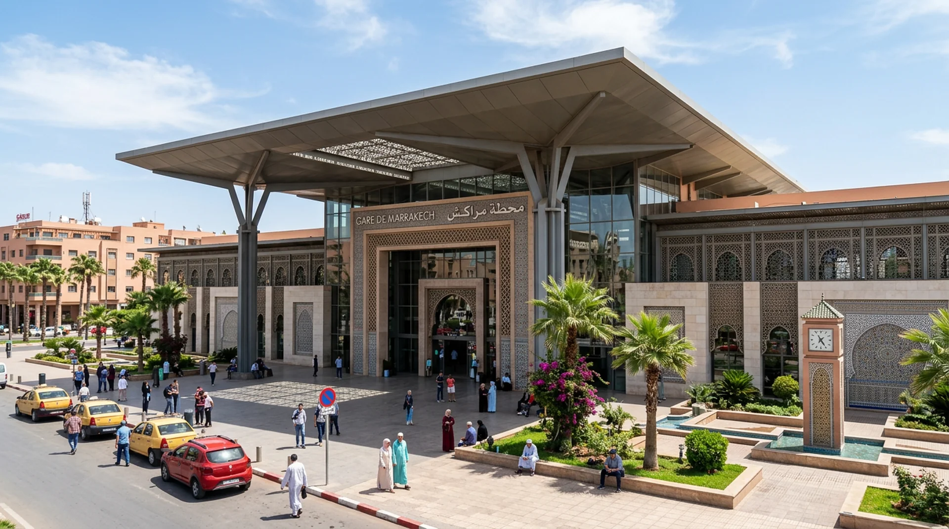 Marrakech train station exterior