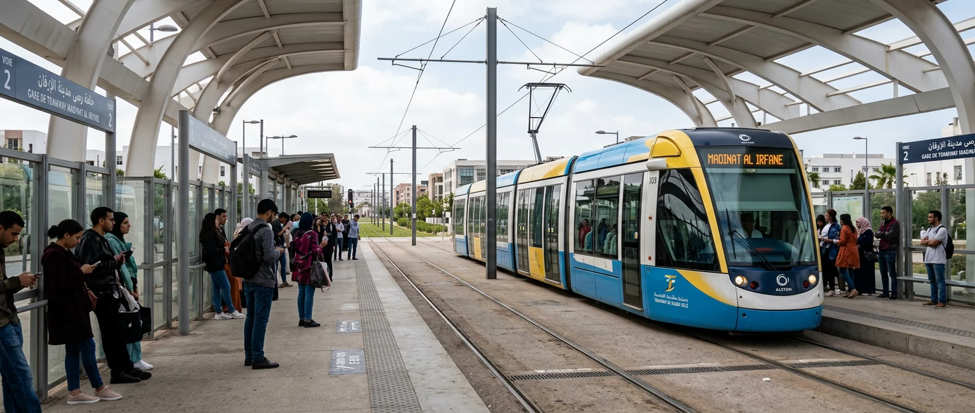 Rabat tram and streets