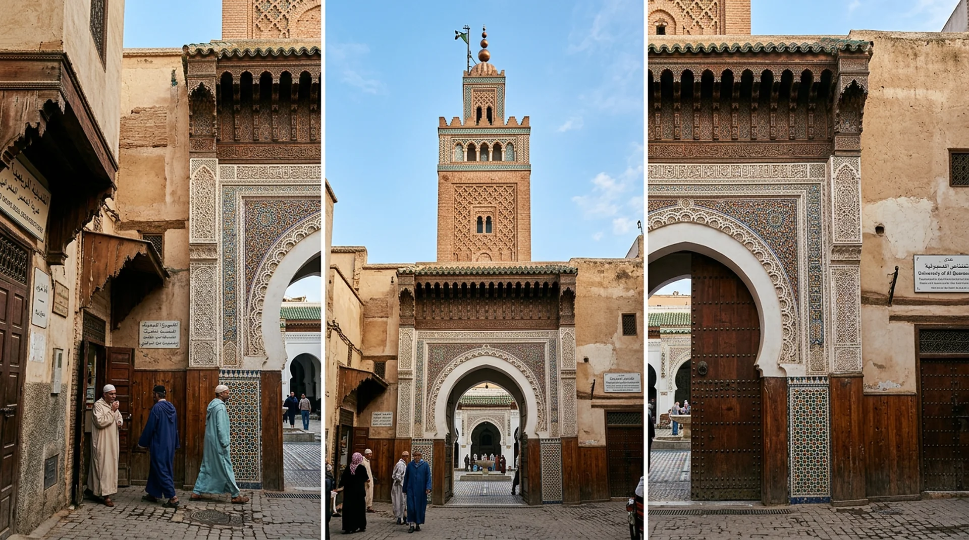 Al Qarawiyyin University Fez courtyard