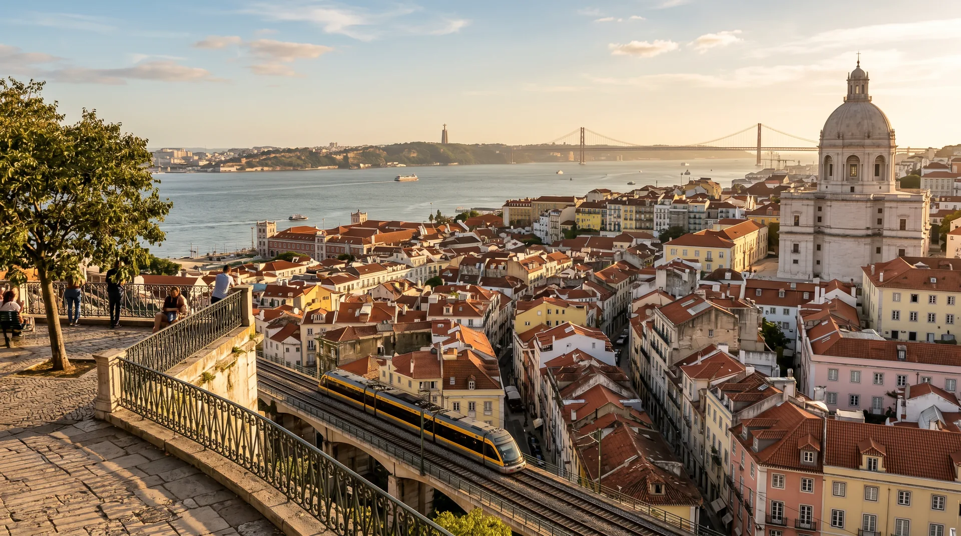 Alfama hillside Lisbon