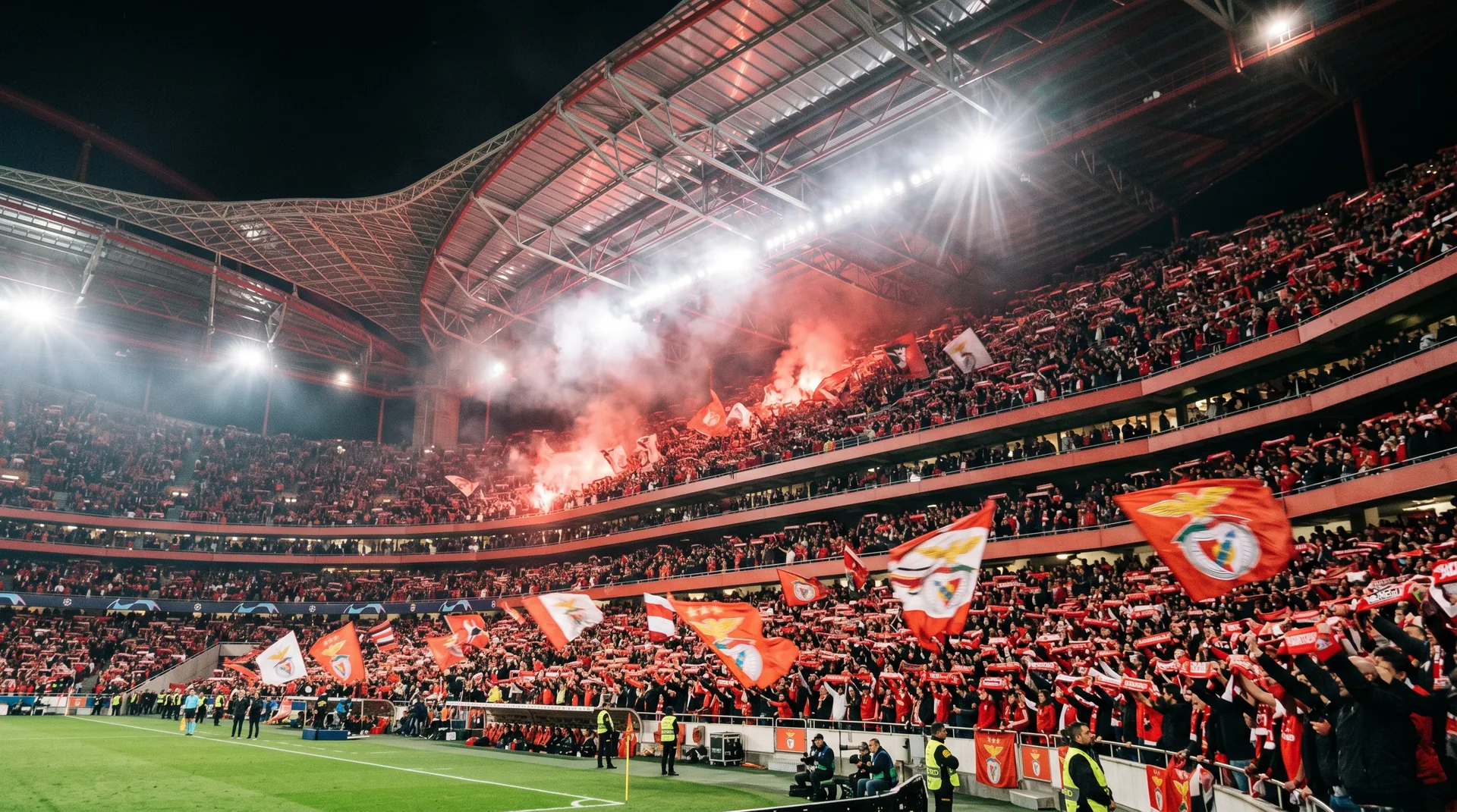 Estádio da Luz Lisbon electric matchday atmosphere