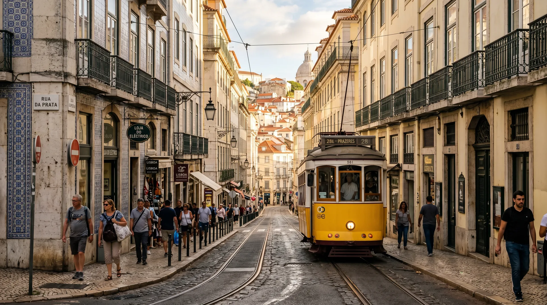 Chiado Baixa Lisbon tram