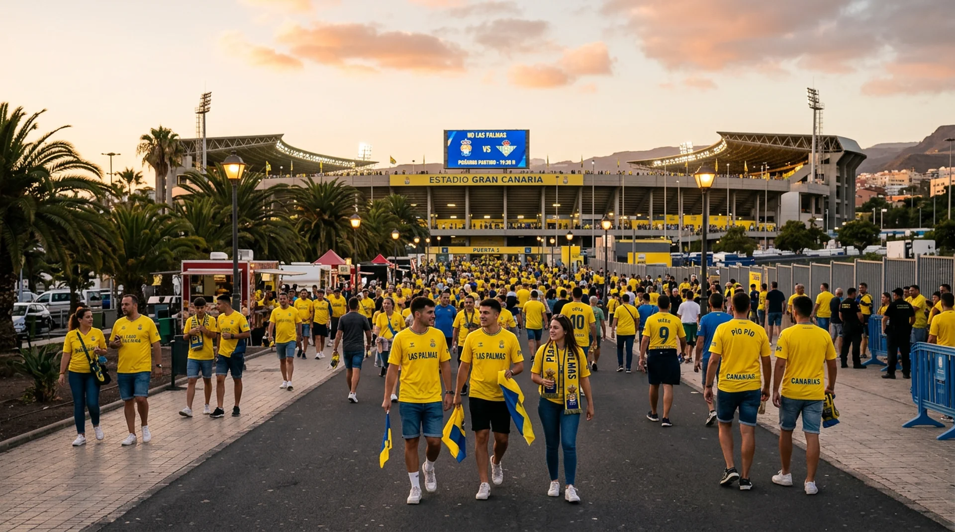 Las Palmas World Cup fans matchday atmosphere