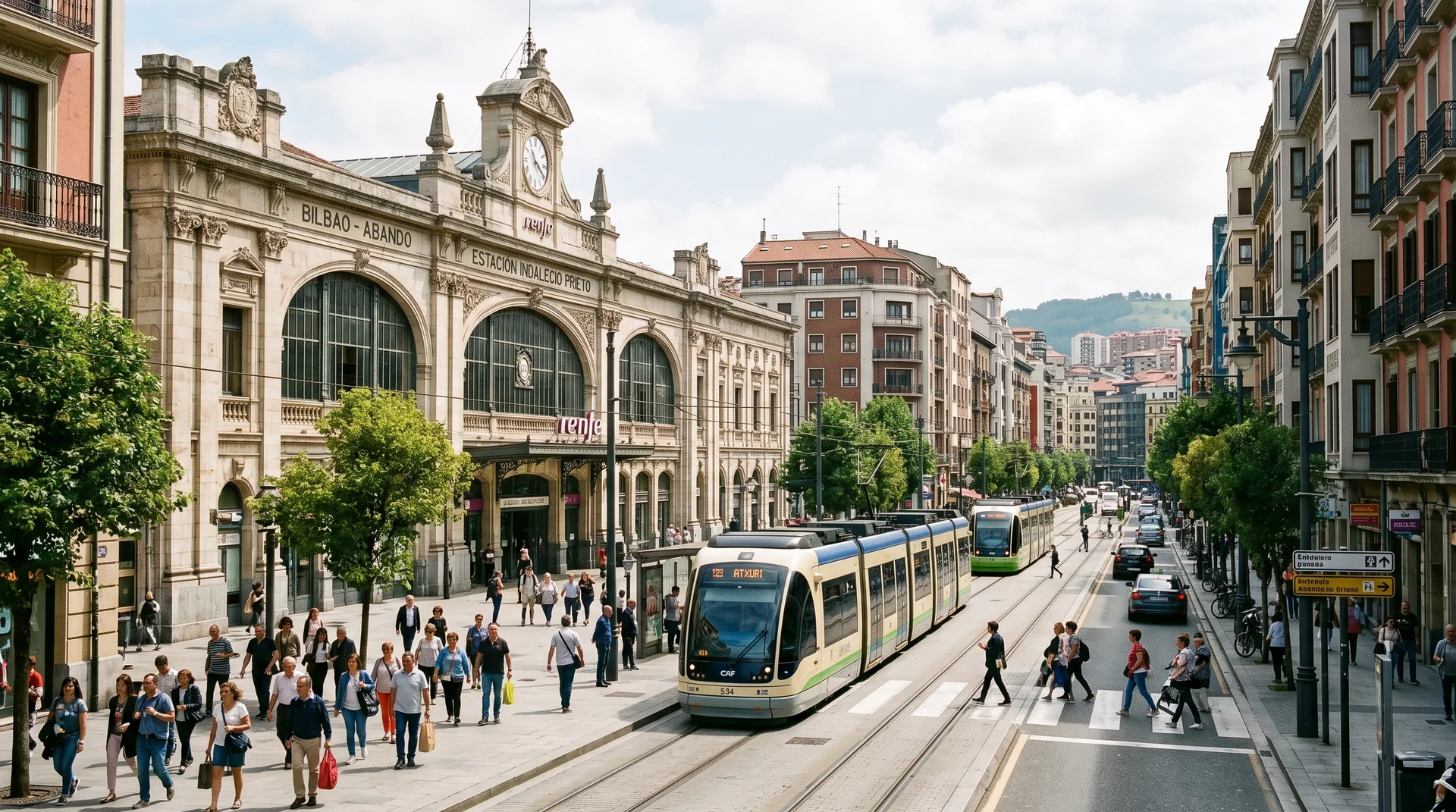 Abando Bilbao central district