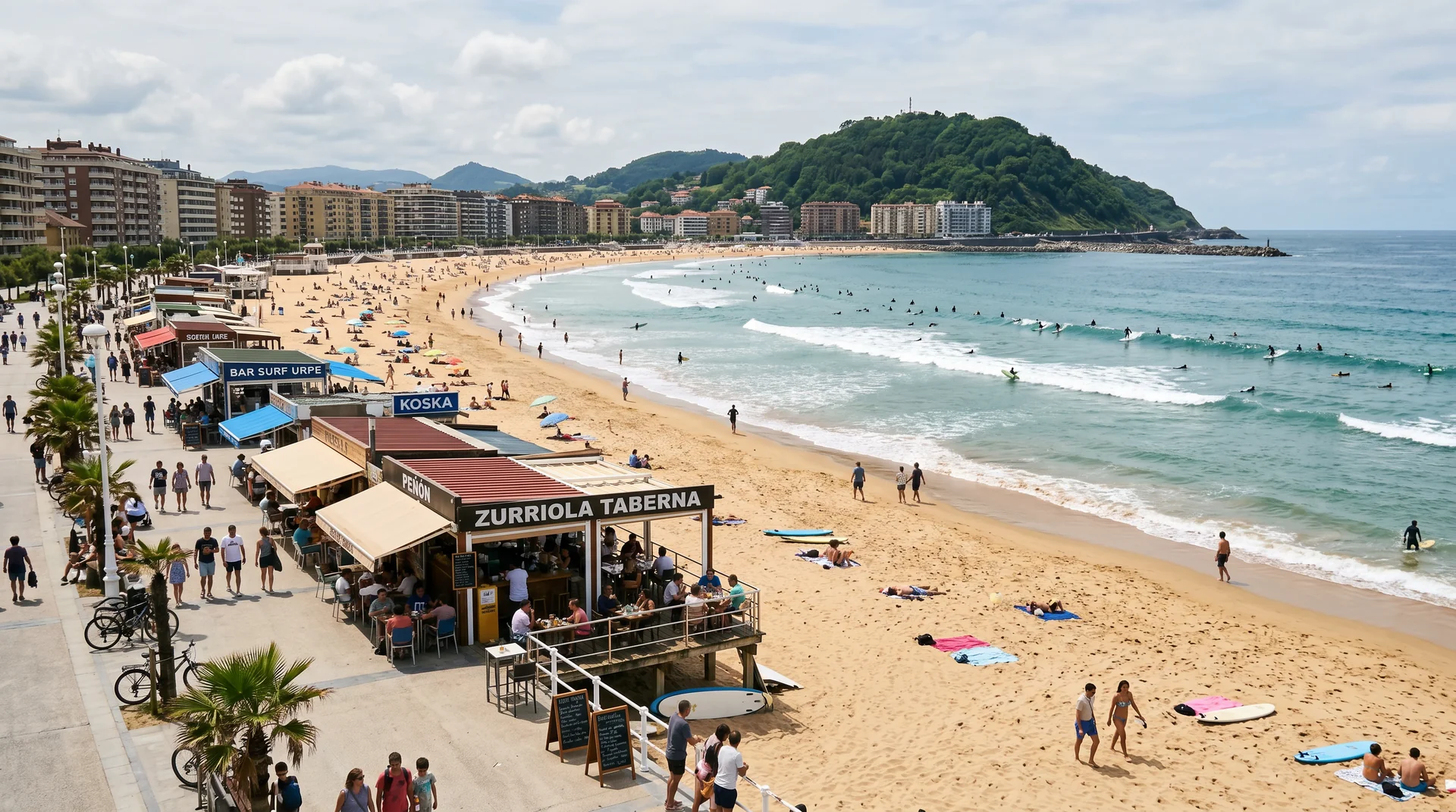 Gros beach San Sebastian