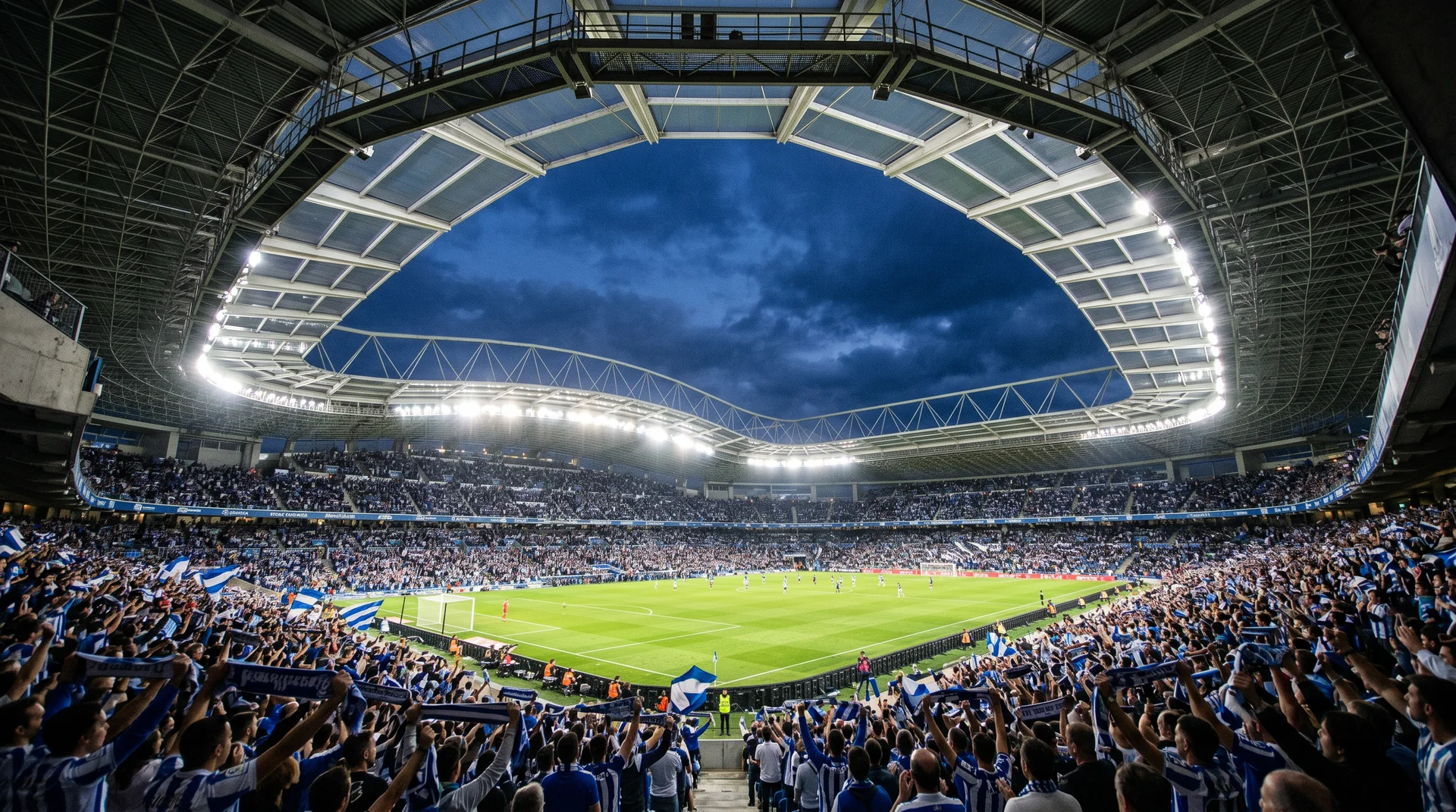 Reale Arena San Sebastian electric matchday atmosphere