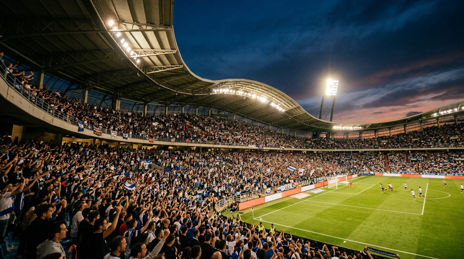 Nueva Romareda Zaragoza electric matchday atmosphere