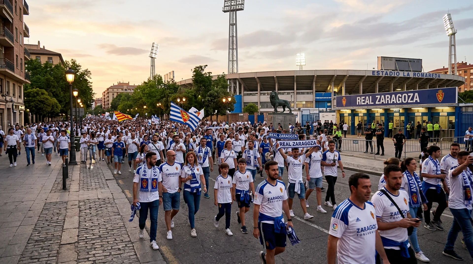 Zaragoza World Cup fans matchday atmosphere