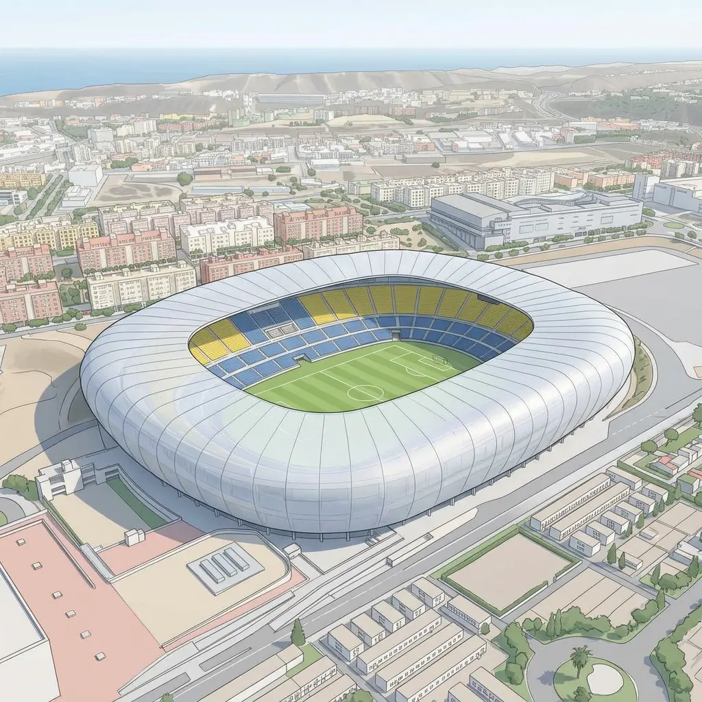 Estadio de Gran Canaria's La Nube design ahead of the 2030 FIFA World Cup