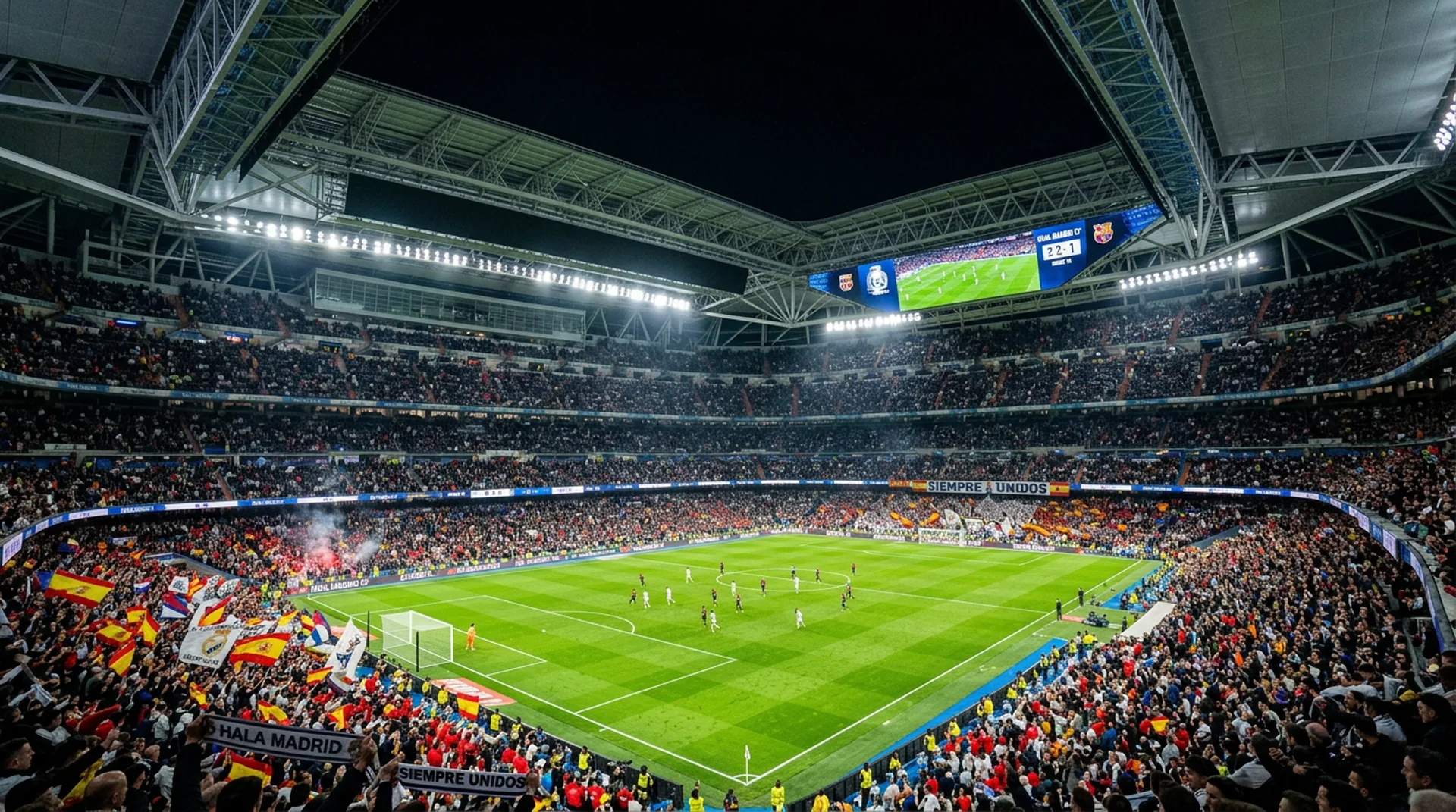 Spain World Cup stadium atmosphere