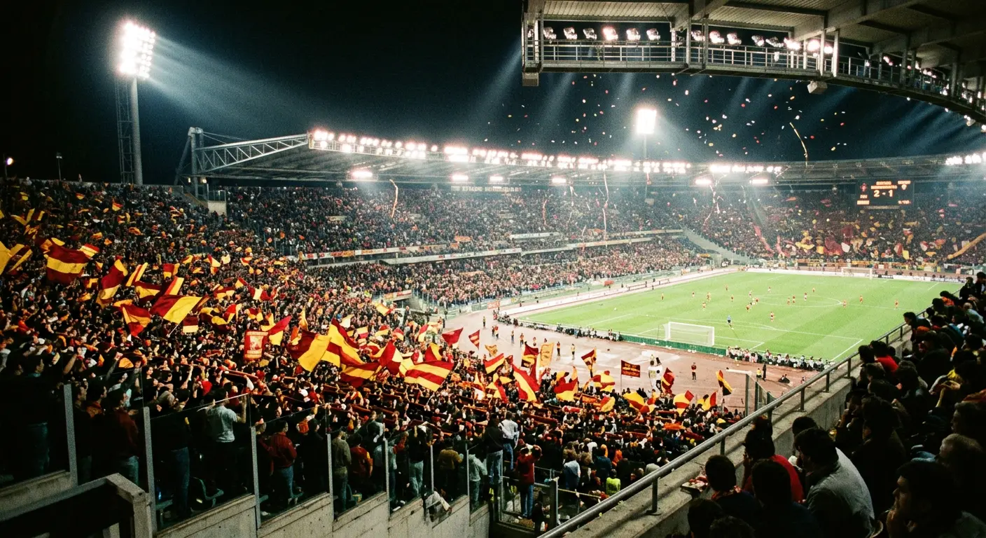 Crowd celebration at Civitas Metropolitano Stadium during the 2019 UEFA Champions League final
