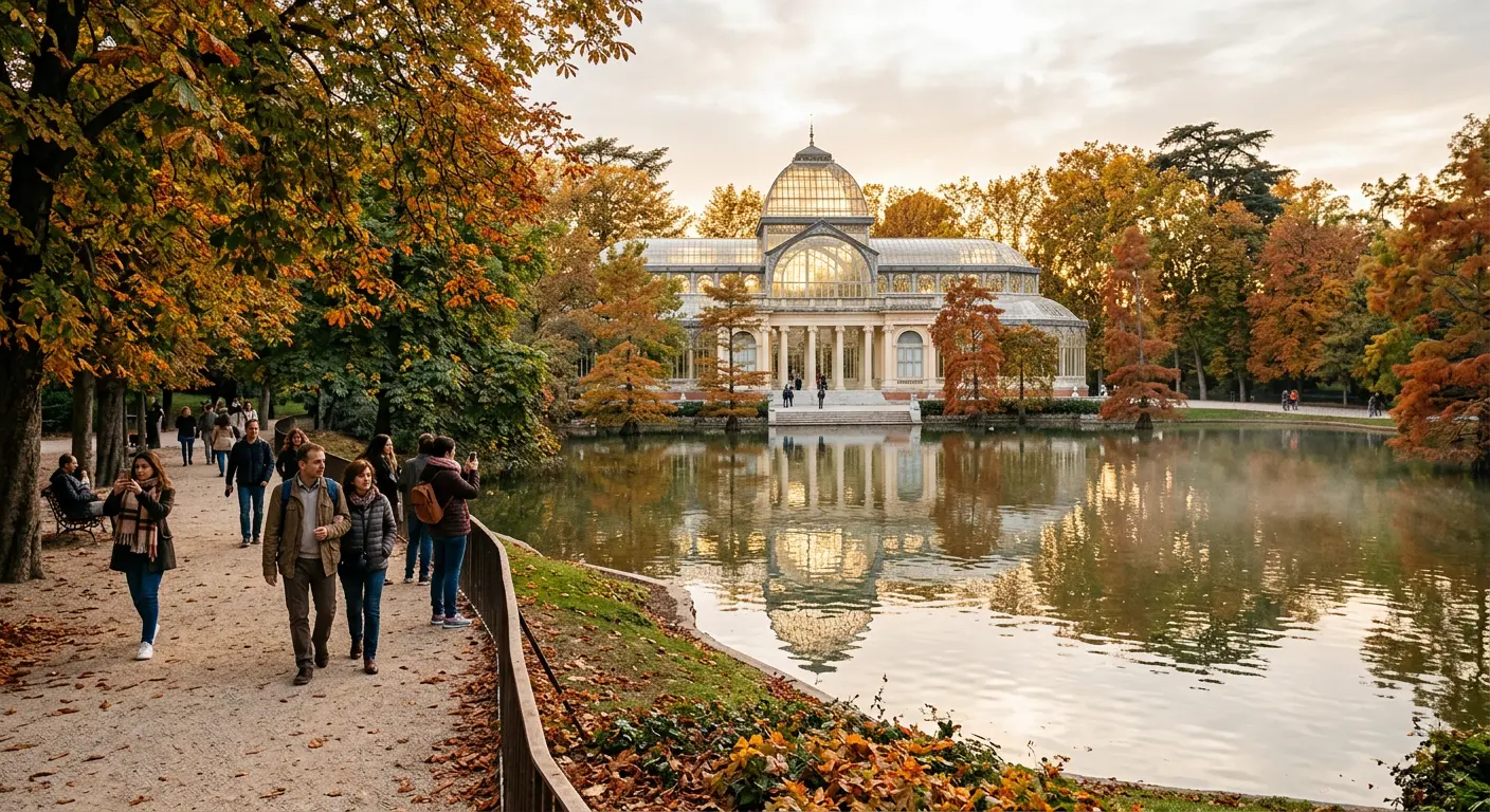 Retiro Park in central Madrid, a recommended area to stay for Civitas Metropolitano visitors