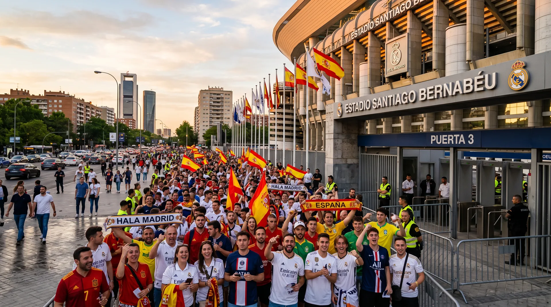 Spain World Cup tickets queue fans