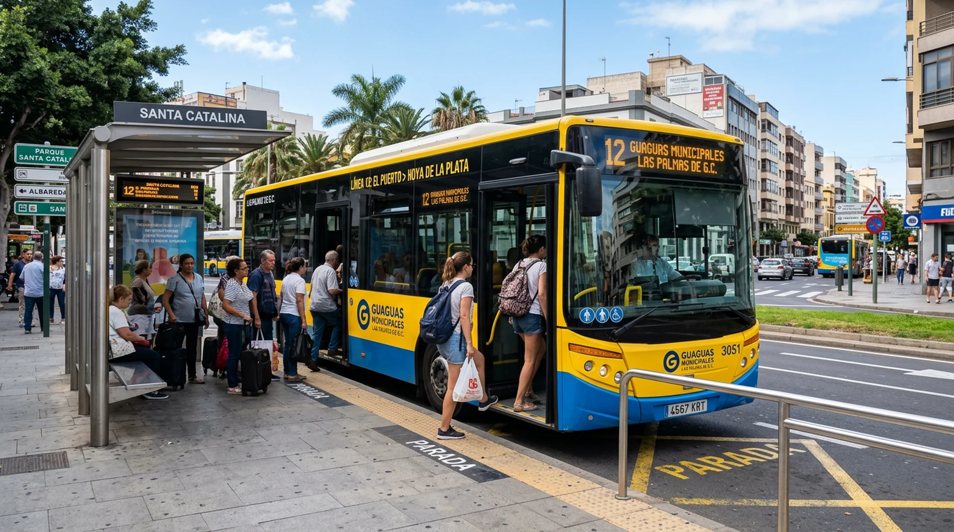 Las Palmas bus network