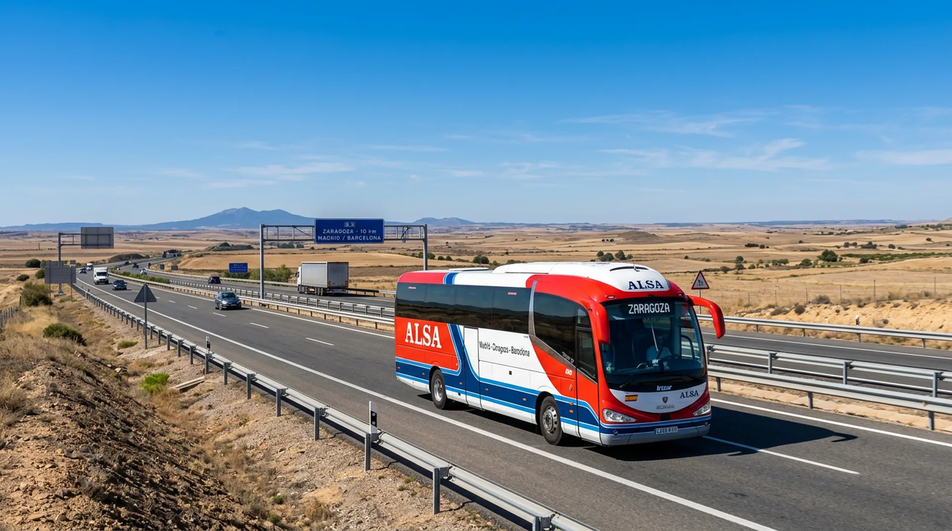Spain long distance bus