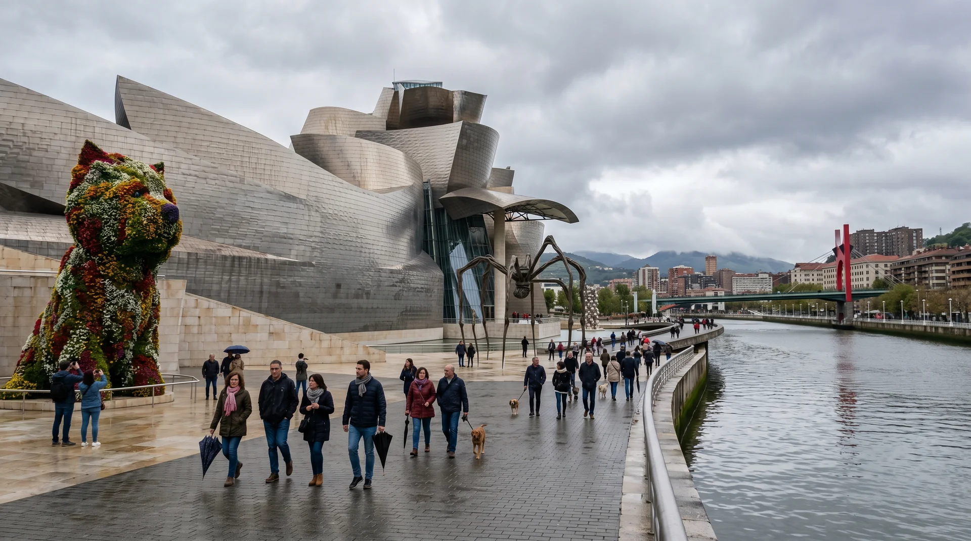 Bilbao Guggenheim relaxing