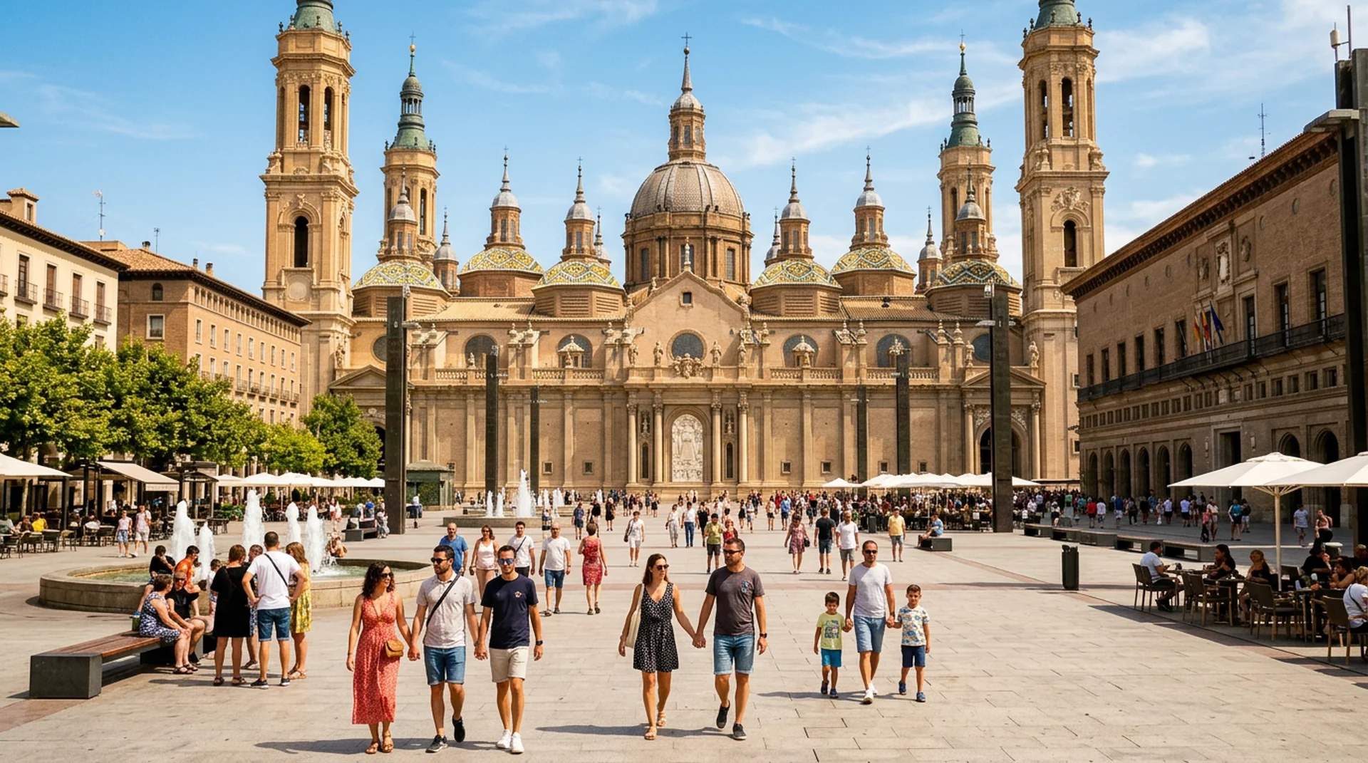 Basilica del Pilar Zaragoza relaxing