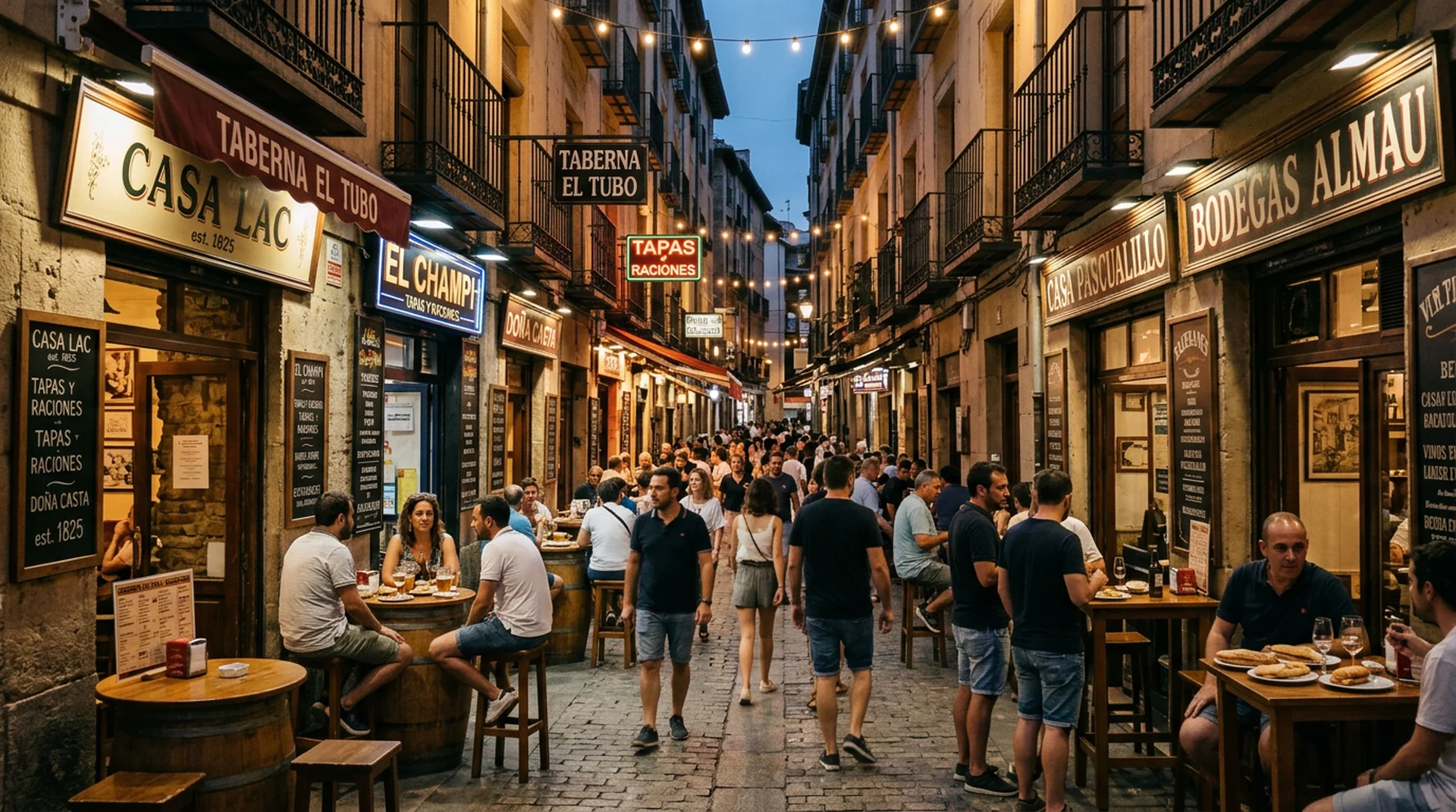 El Tubo Zaragoza tapas quarter