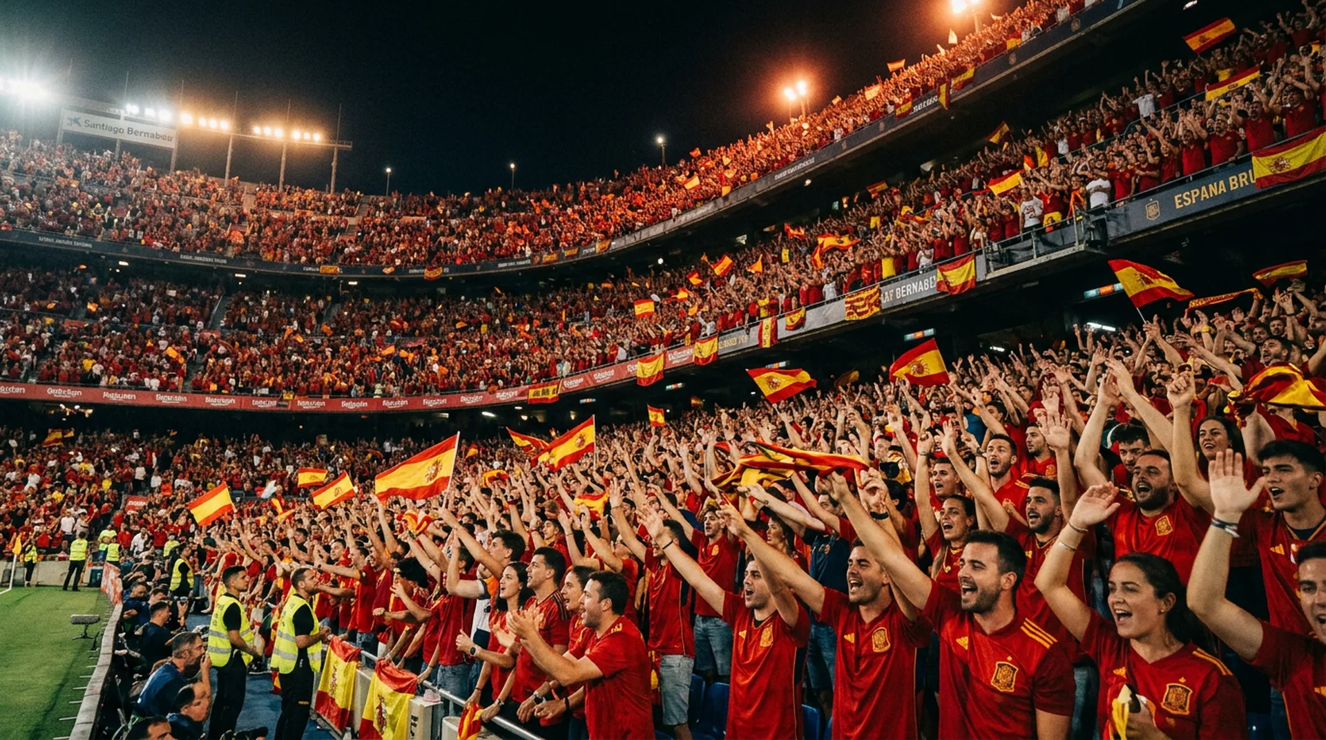 Spanish fans atmosphere