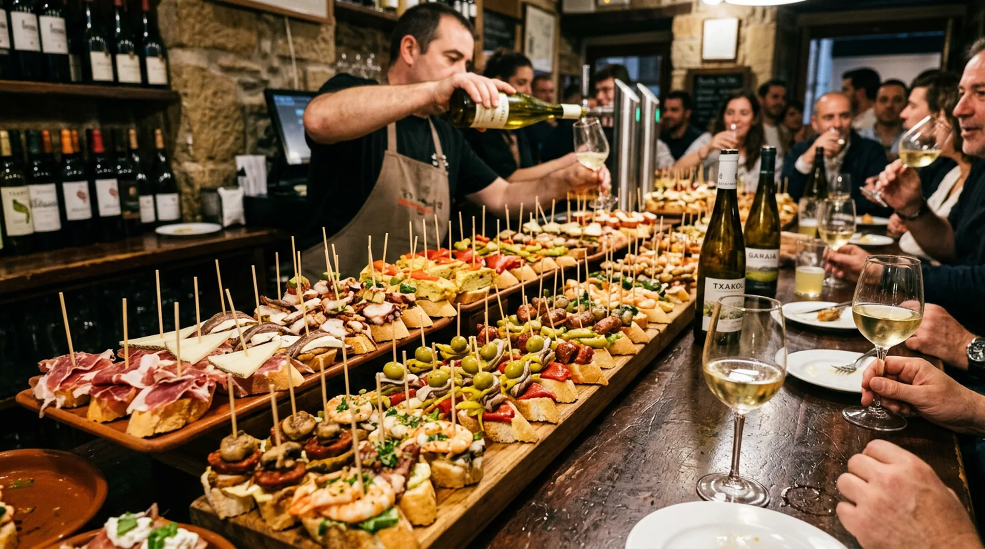 Spanish tapas pintxos