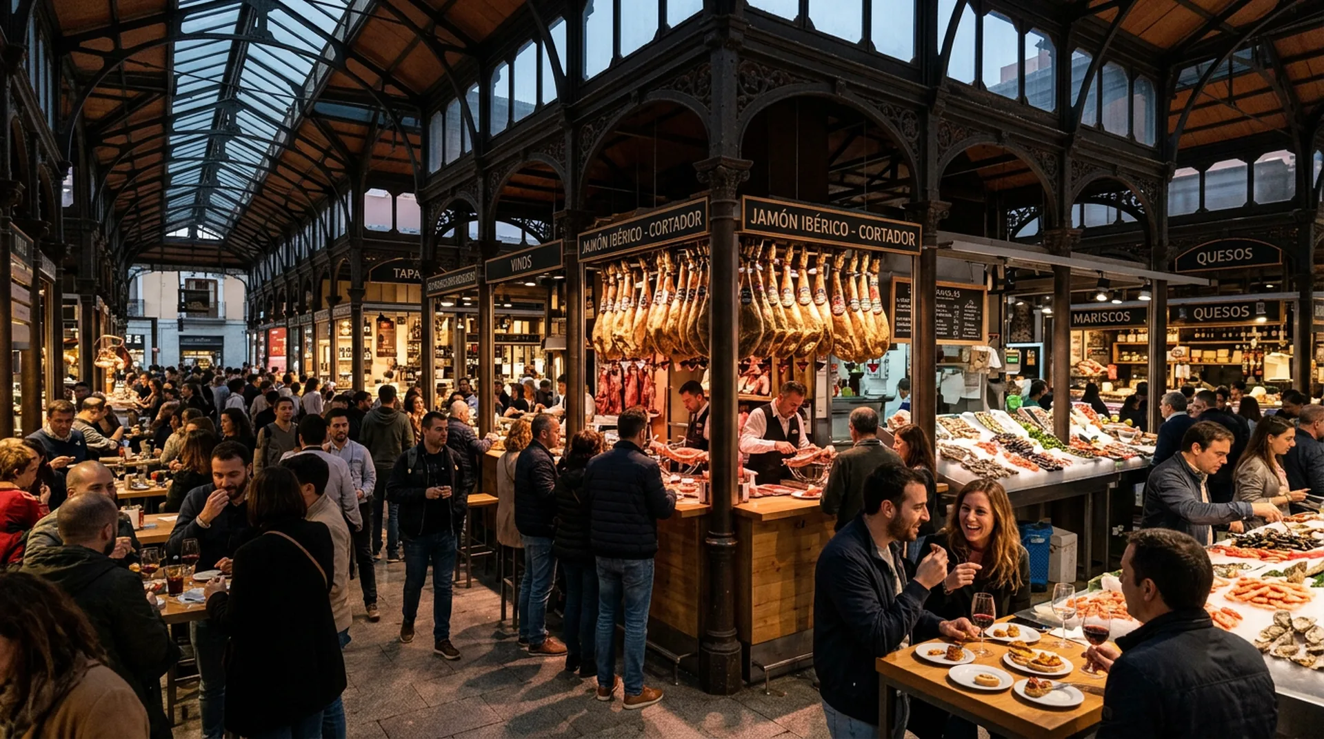 Mercado de San Miguel Madrid matchday
